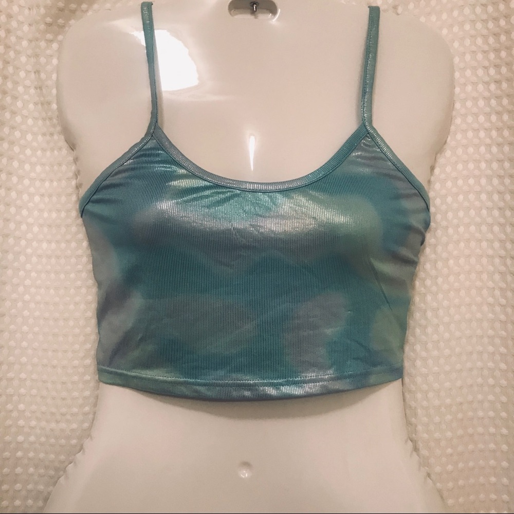 Forever 21 blue crop top